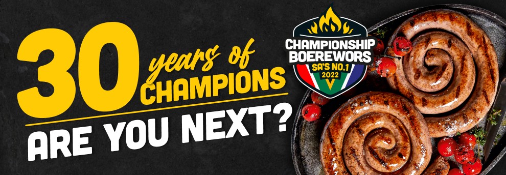 Championship Boerewors competition celebrates 30th year with massive prizes 
